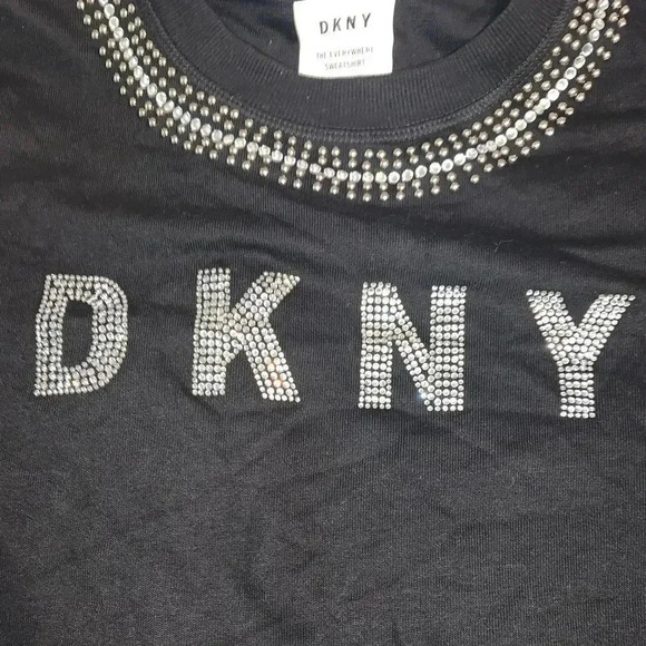 DKNY Everywhere Rhinestone Sweatshirt - Picture 2 of 2
